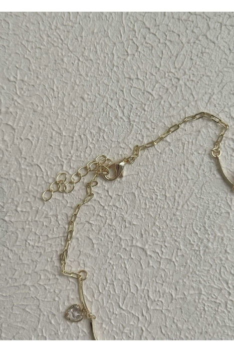 Heliophilia Silver Collar de Latón con Piedra de Circonio Dorado Heliophilia Silver Collar de Latón con Piedra de Circonio Dorado